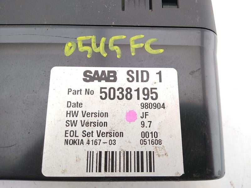 Saab 9-3 Information Display Clock