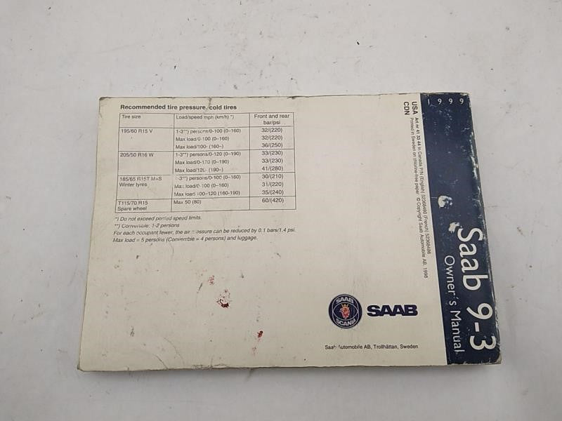 Saab 9-3 Owner's Manual - 0