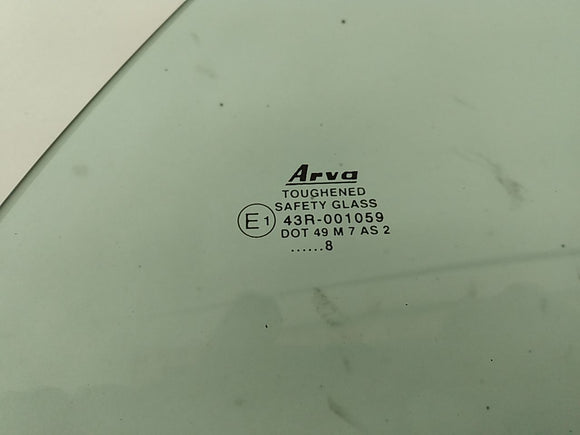 Saab 9-3 Passenger Right Rear Quarter Glass Window