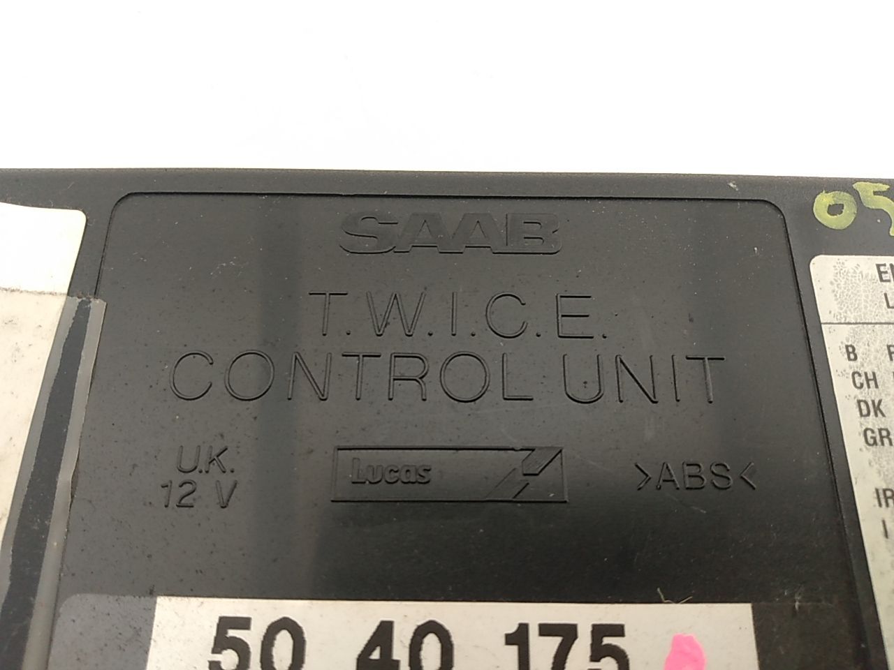 Saab 9-3 Twice Control Unit Module