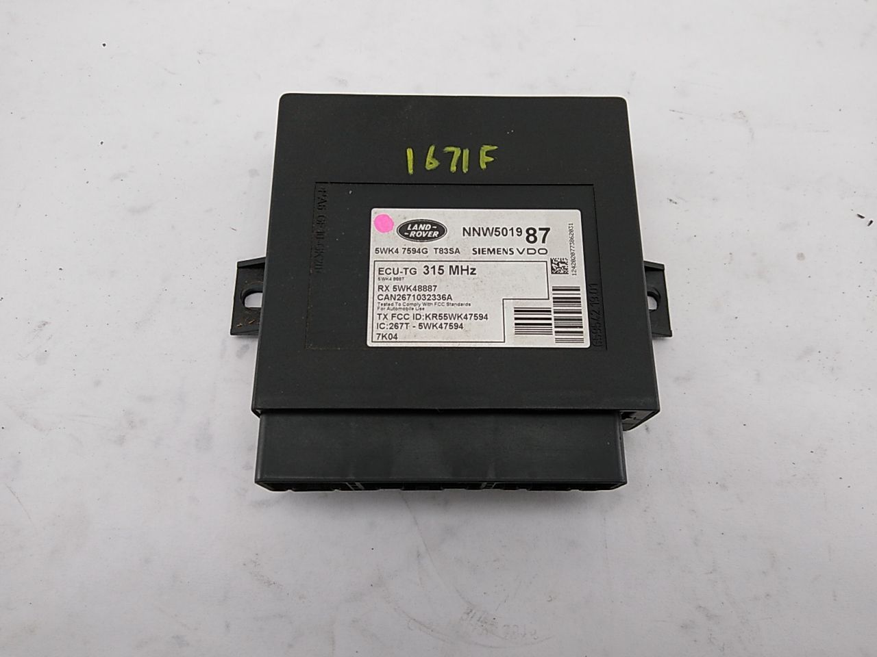 Range Rover Sport Tire Pressure Control Module - 0