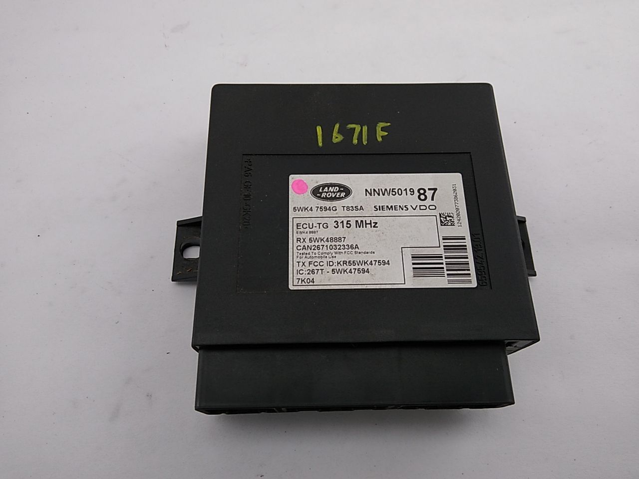 Range Rover Sport Tire Pressure Control Module