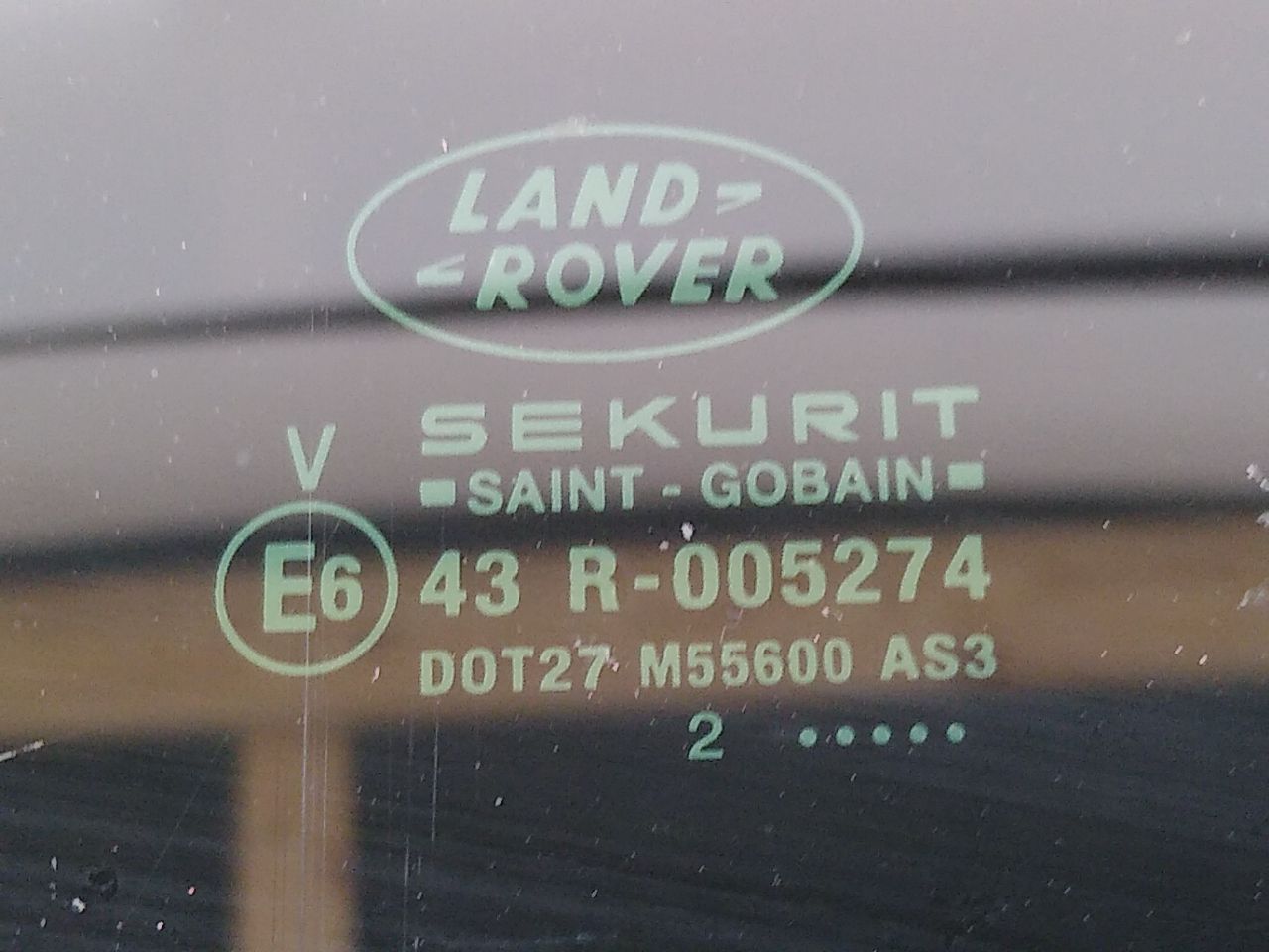 Land Rover Range Rover Roof Glass