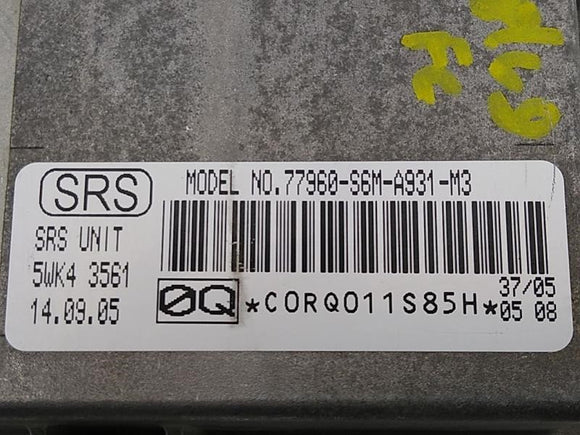 Acura RSX Airbag Control Module