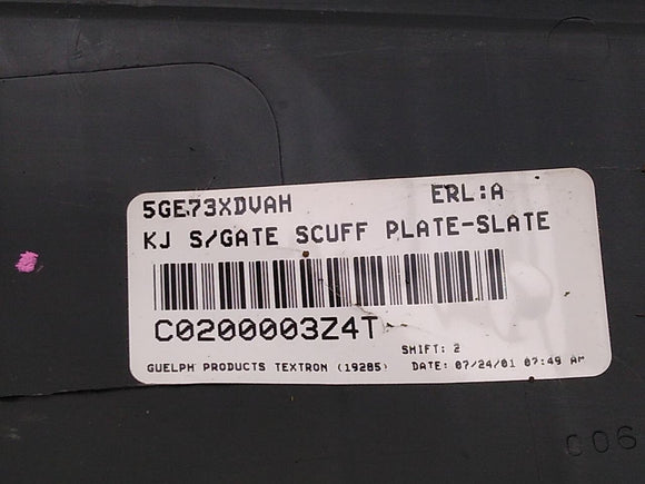 Jeep Liberty Rear Cargo Scuff Plate Trim