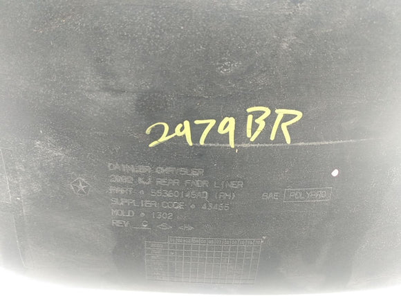 Jeep Liberty Passenger Right Rear Inner Fender Liner