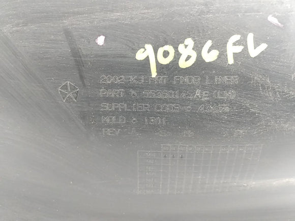 Jeep Liberty Driver Left Front Inner Fender Liner