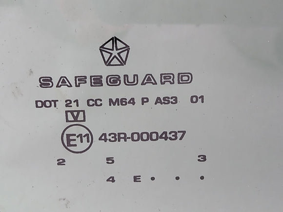 Jeep Liberty Passenger Right Rear Quarter Window Glass