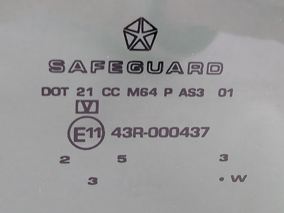 Jeep Liberty Driver Left Rear Quarter Window Glass