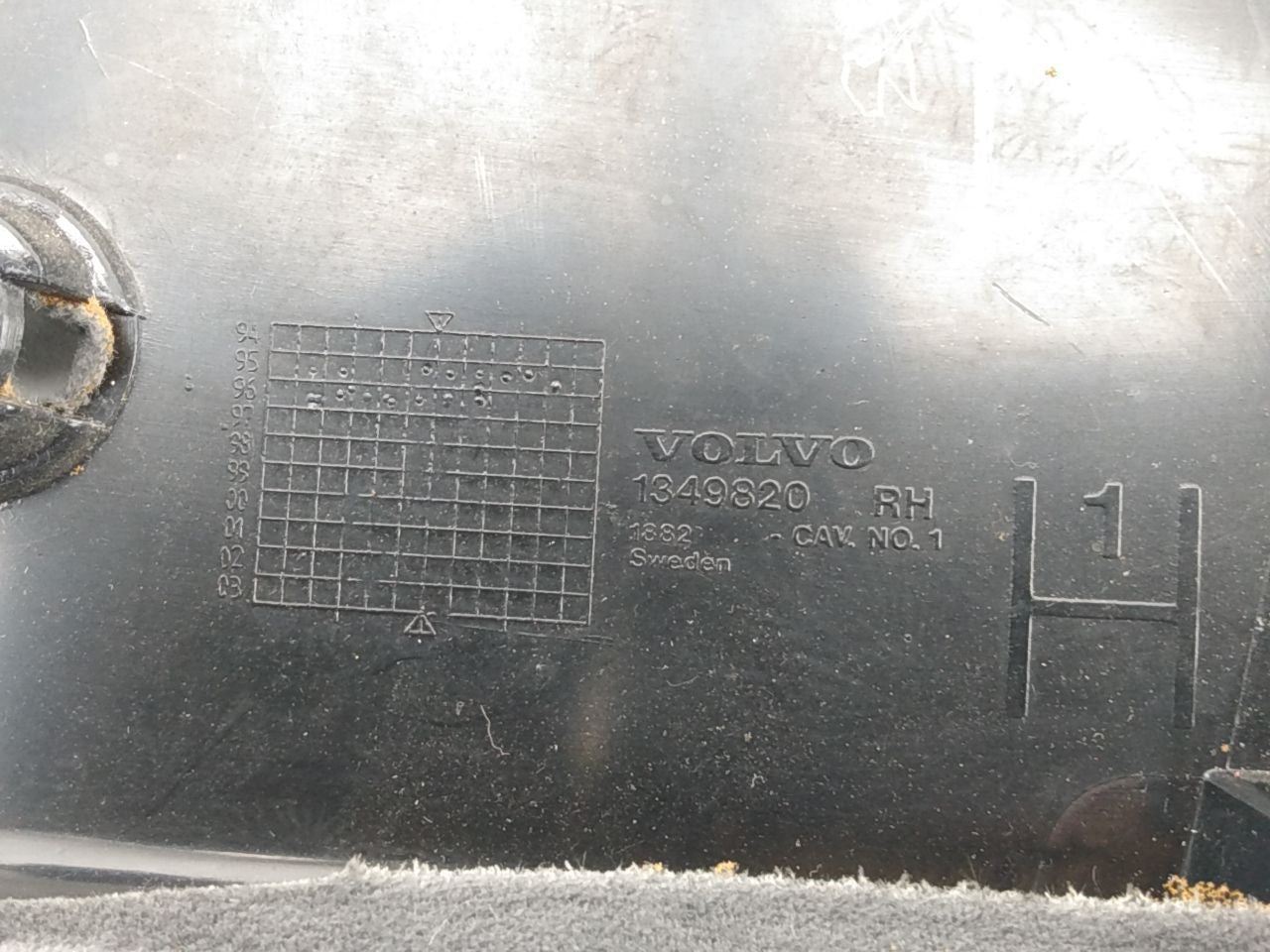 Volvo 960 Passenger Right Rear B Pillar Trim