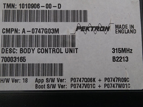 Tesla Model S Body Control Module