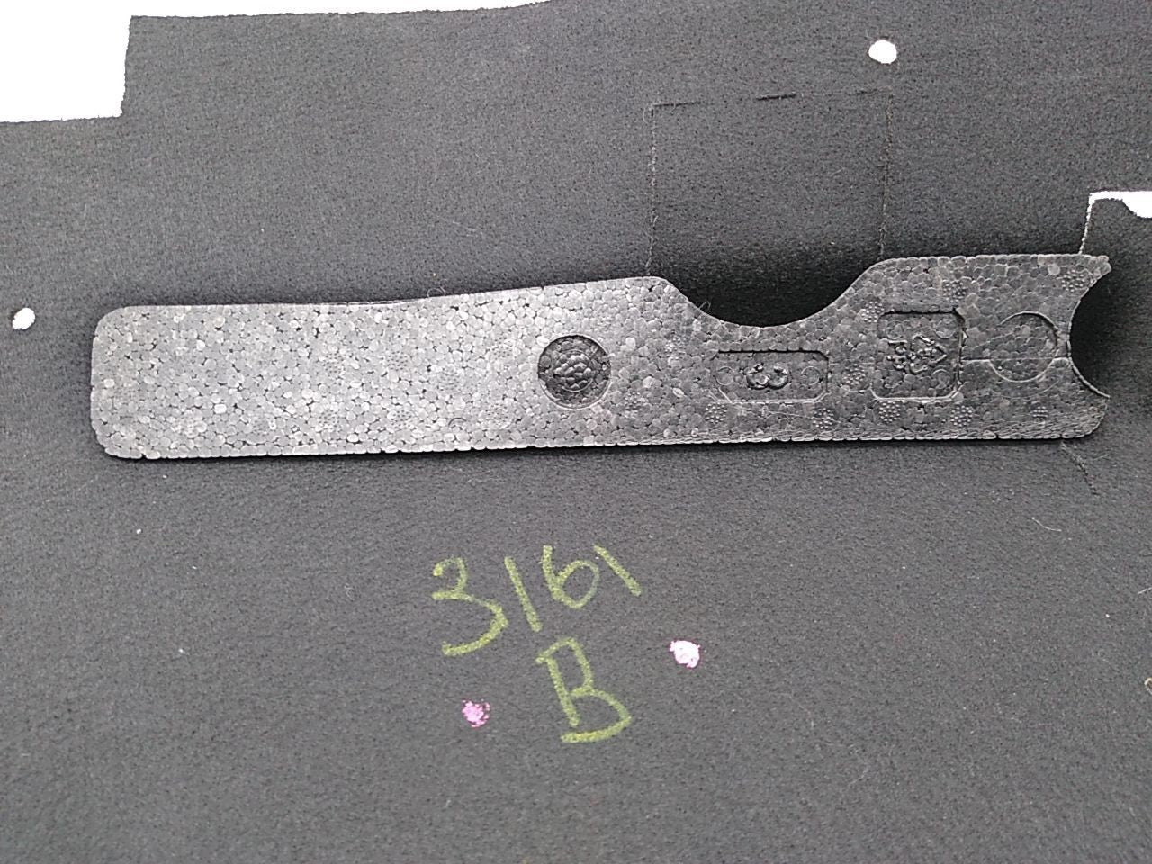 Mercedes CLK430 Rear Carpet Top Cover Trim