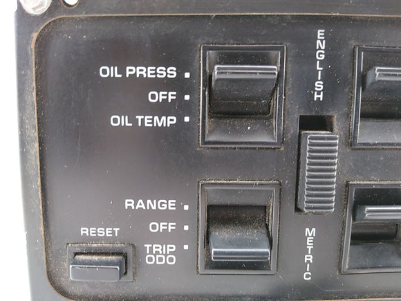 Corvette C4 Center Information Screen Switch Panel