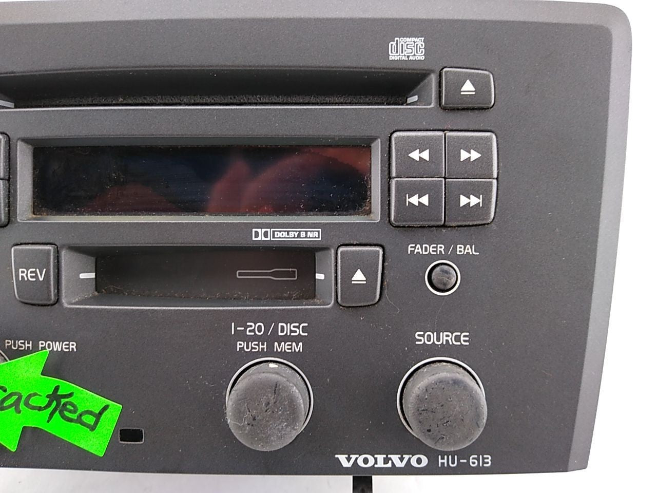 Volvo V70 **AS-IS** Radio Audio Cassette Player