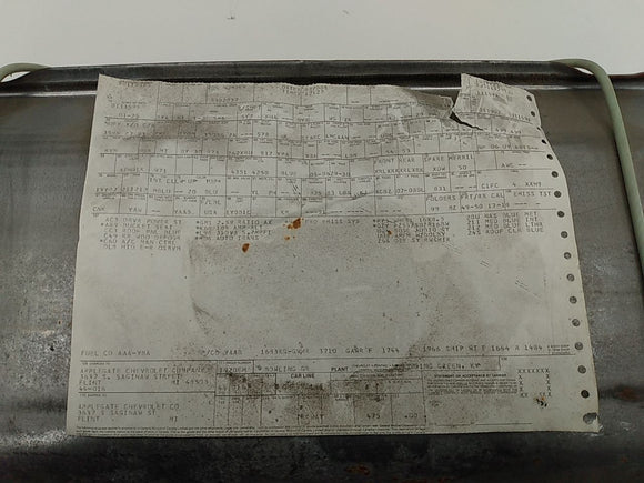 Corvette C4 Fuel Gas Tank