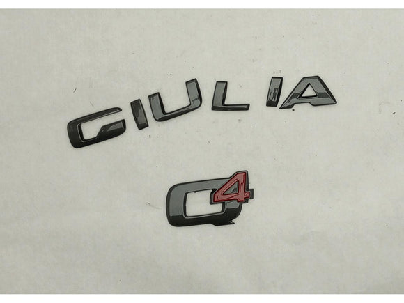Alfa Romeo Giulia Trunk Giula Q4 Emblem