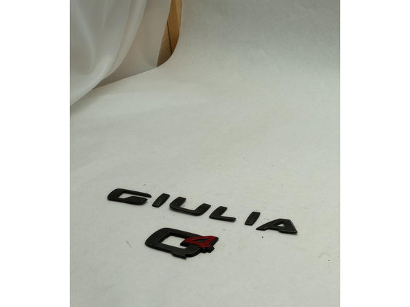 Alfa Romeo Giulia Trunk Giula Q4 Emblem