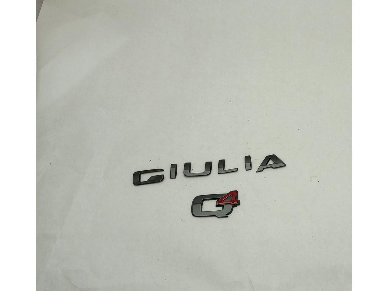 Alfa Romeo Giulia Trunk Giula Q4 Emblem