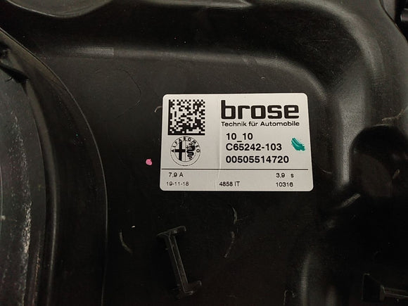 Alfa Romeo Giulia Passenger Right Front Window Regulator