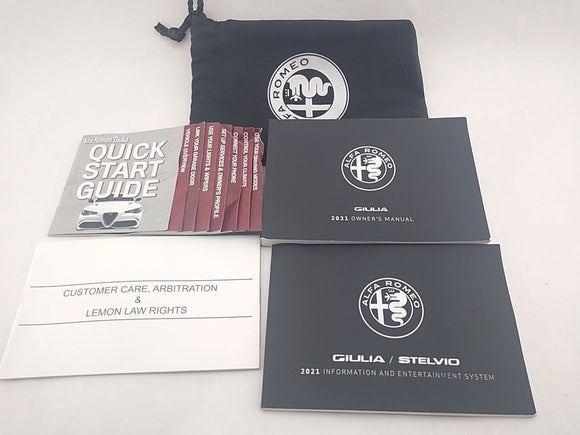 Alfa Romeo Giulia Owners Portfolio Manual Booklet