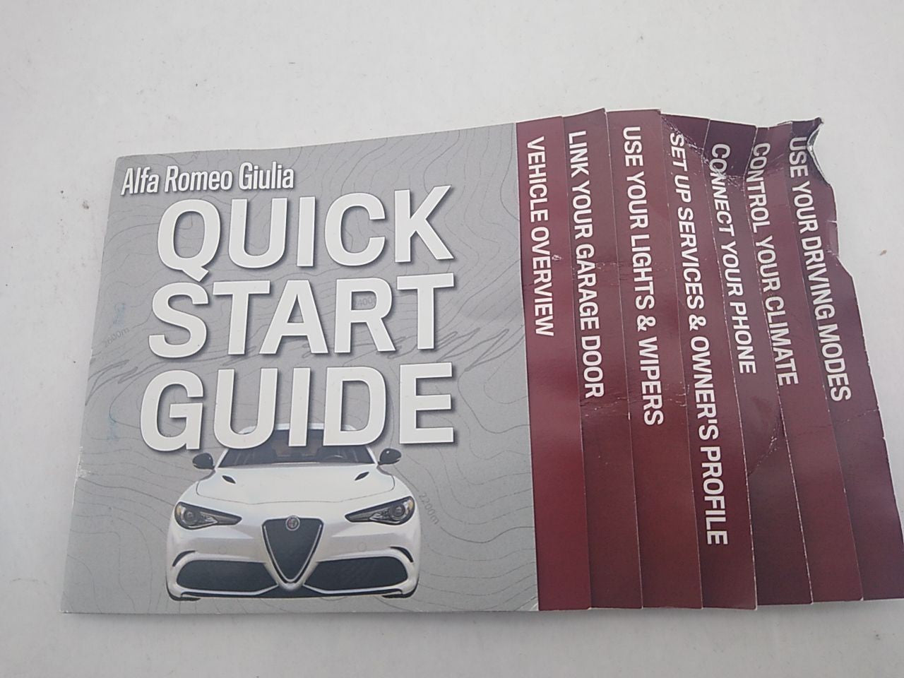 Alfa Romeo Giulia Owners Portfolio Manual Booklet