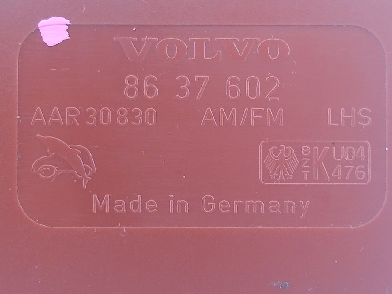 Volvo V70 Antenna Amplifier