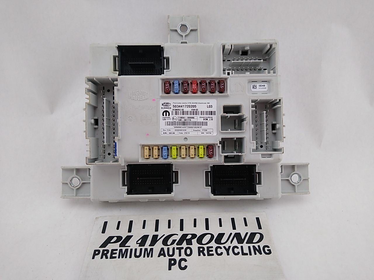 Alfa Romeo Giulia Body Control Module Fuse Relay Power Supply