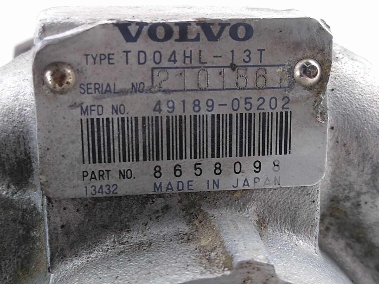 Volvo V70 Turbocharger