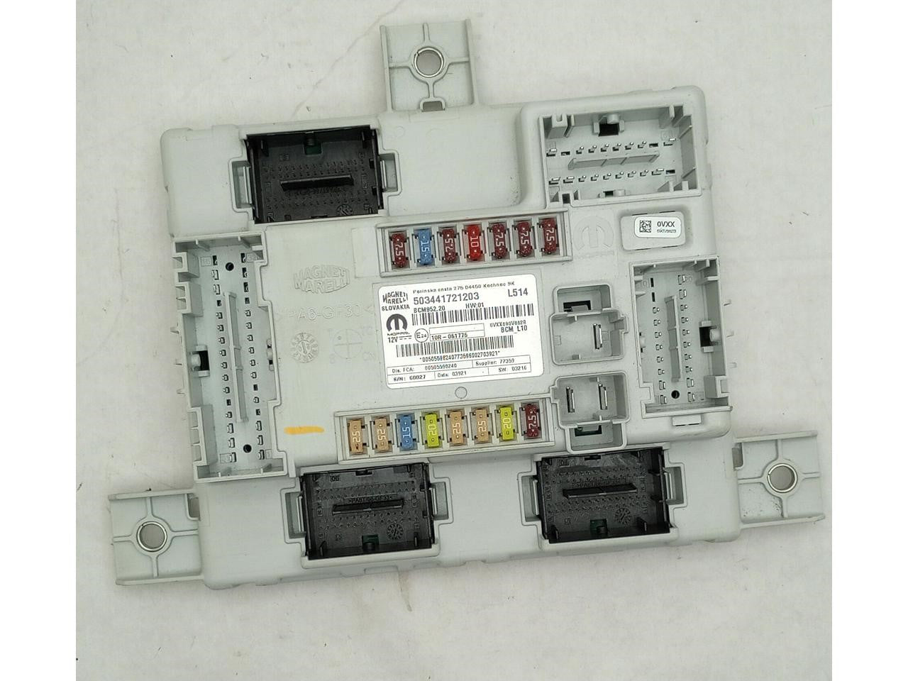 Alfa Romeo Giulia Body Control Module Fuse Relay Power Supply