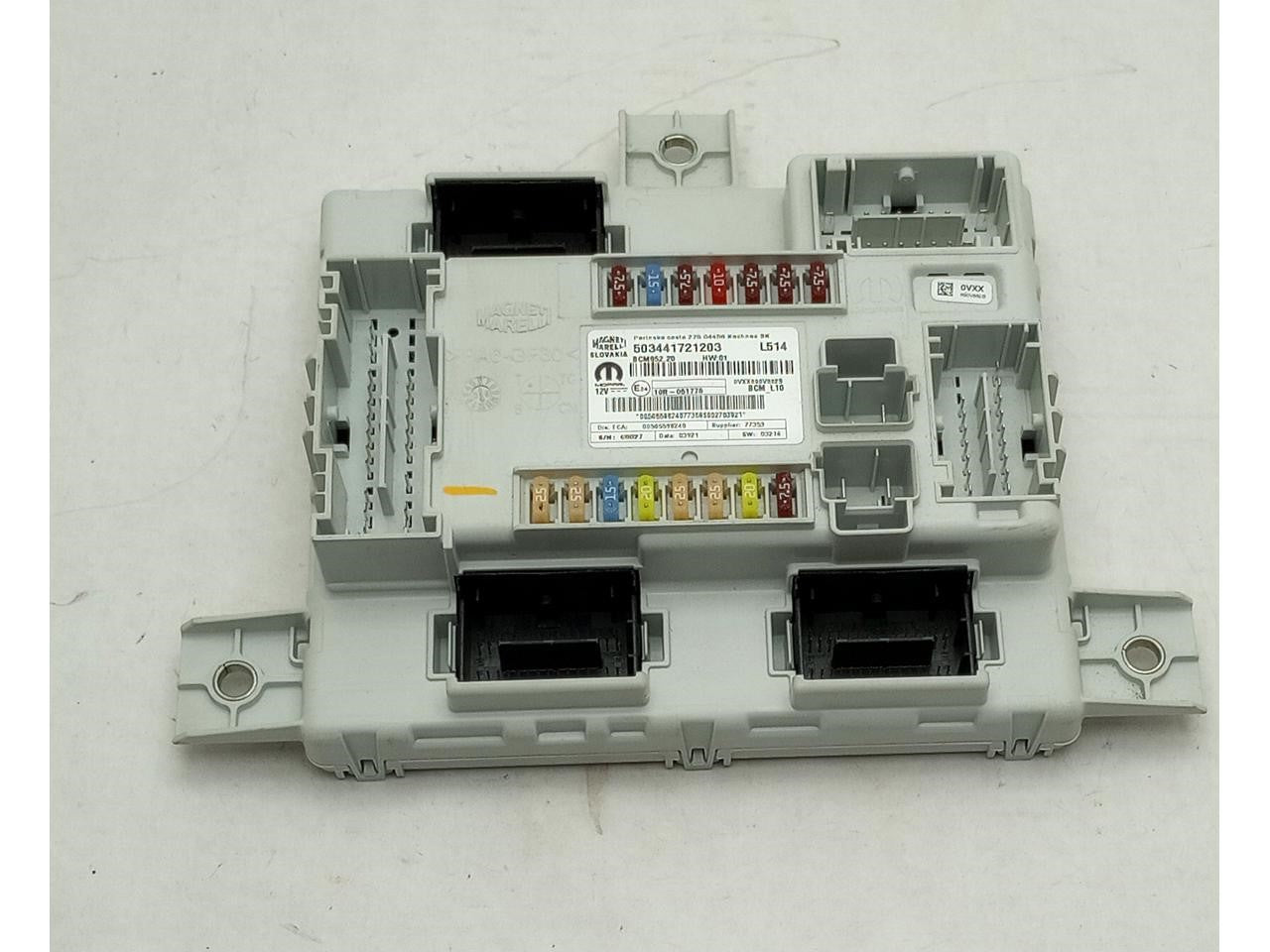 Alfa Romeo Giulia Body Control Module Fuse Relay Power Supply