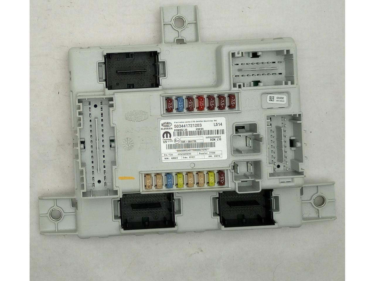 Alfa Romeo Giulia Body Control Module Fuse Relay Power Supply