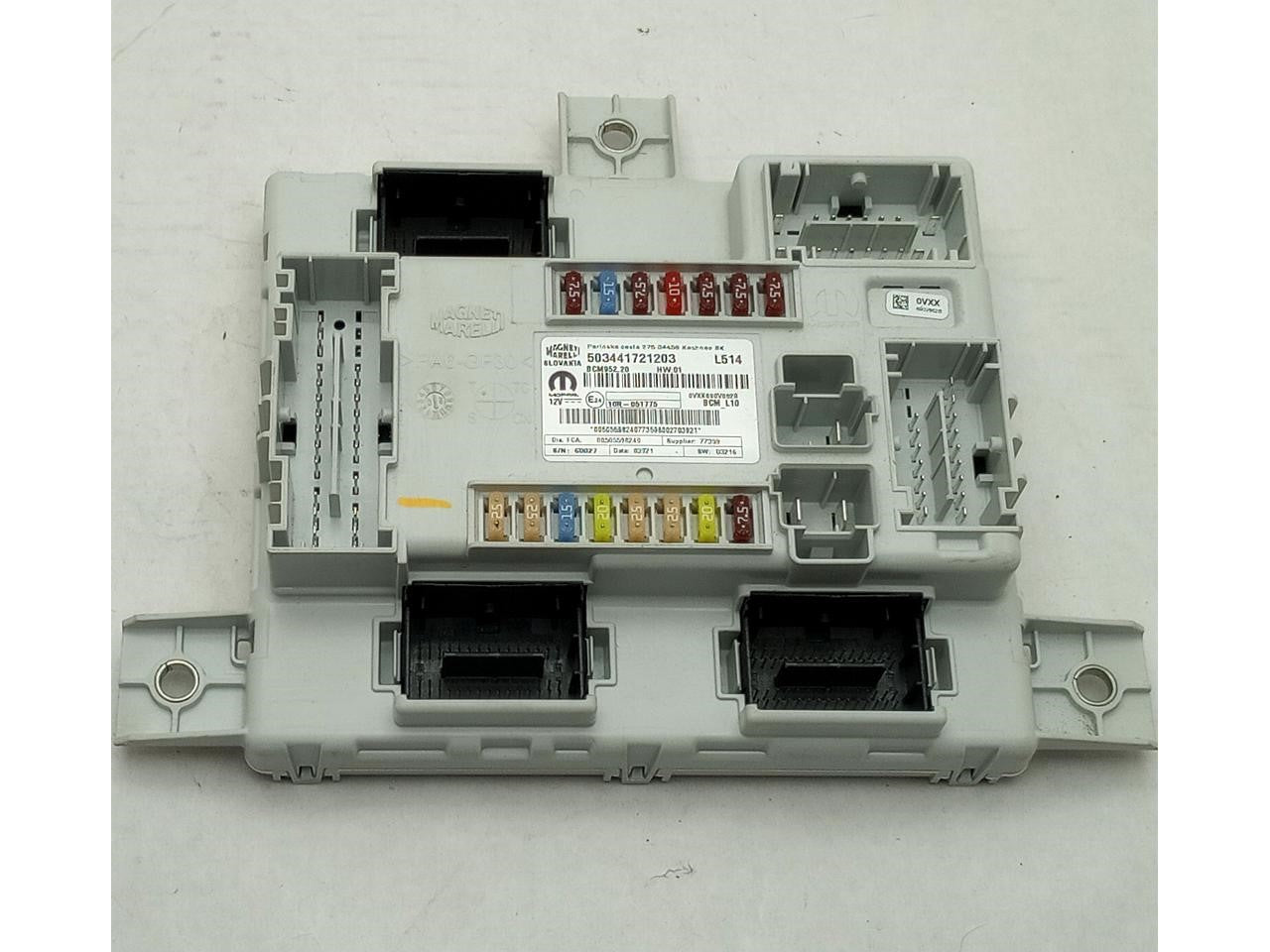 Alfa Romeo Giulia Body Control Module Fuse Relay Power Supply