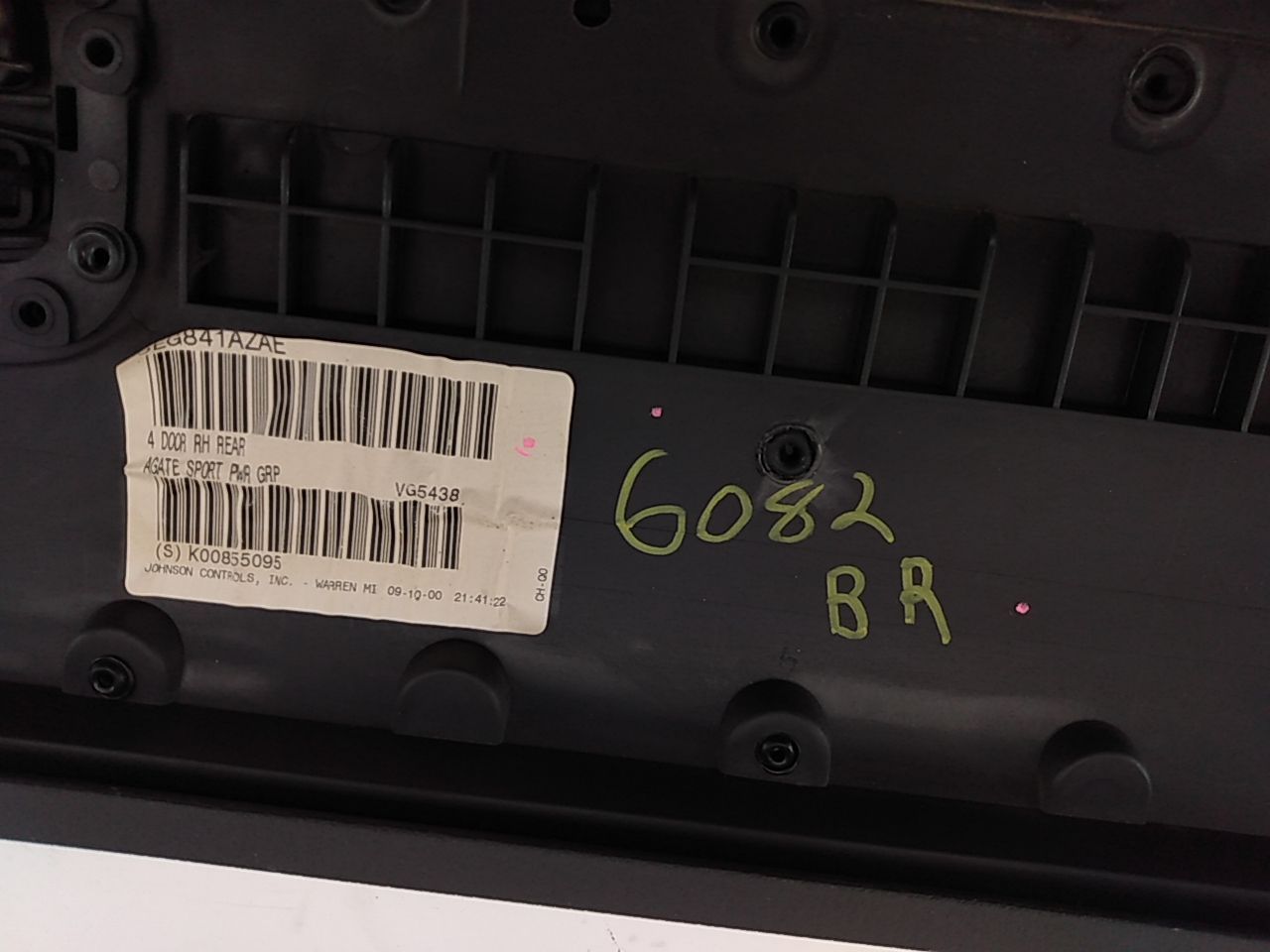 Jeep Cherokee Passenger Right Rear Door Trim Panel