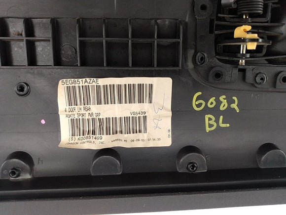 Jeep Cherokee Driver Left Rear Door Trim Panel