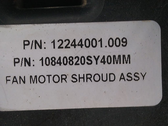 Pontiac Solstice Cooling Fan Motor Assembly