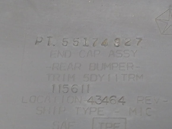 Jeep Cherokee Pair Of Rear Bumper End Caps