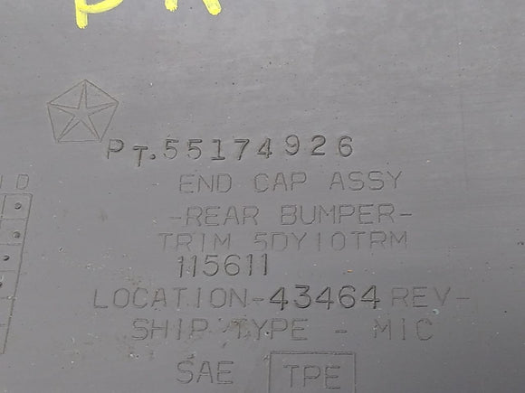 Jeep Cherokee Pair Of Rear Bumper End Caps