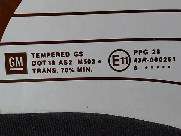 Pontiac Solstice Rear Convertible Glass Window