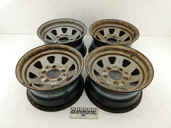 Ford Bronco Set Of 4 Steel Wheel Rims 8 Spoke