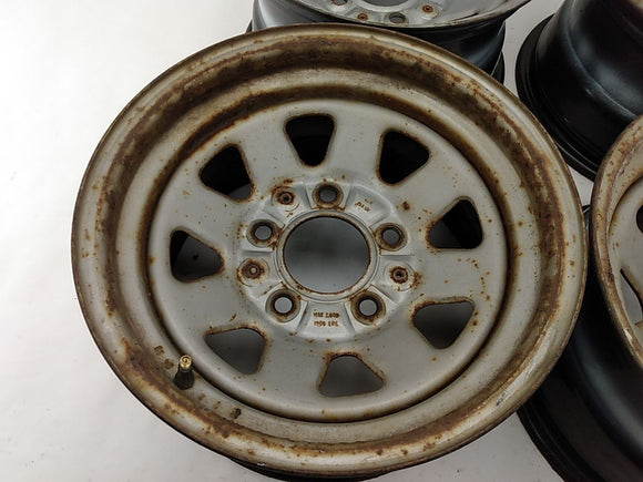 Ford Bronco Set Of 4 Steel Wheel Rims 8 Spoke