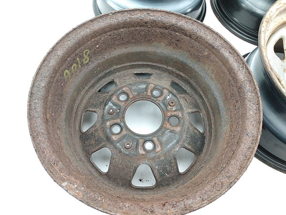 Ford Bronco Set Of 4 Steel Wheel Rims 8 Spoke