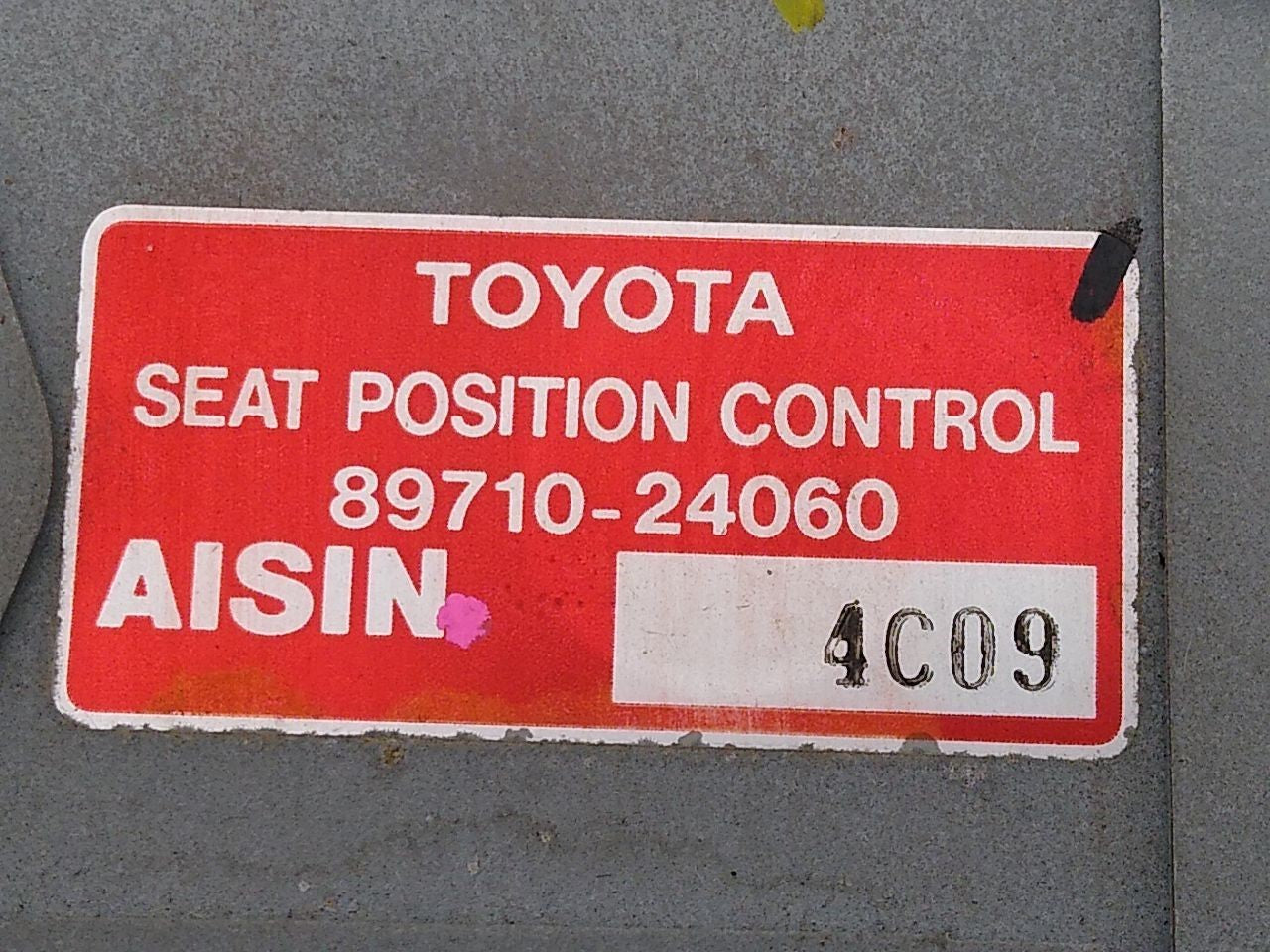 Lexus SC400 Passenger Right Front Seat Position Control Module
