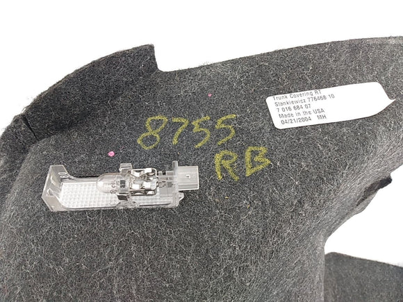 BMW Z4 Pair Of Rear Trunk Liner Carpet Trims