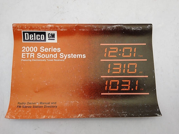 Pontiac Firebird Owners Manual