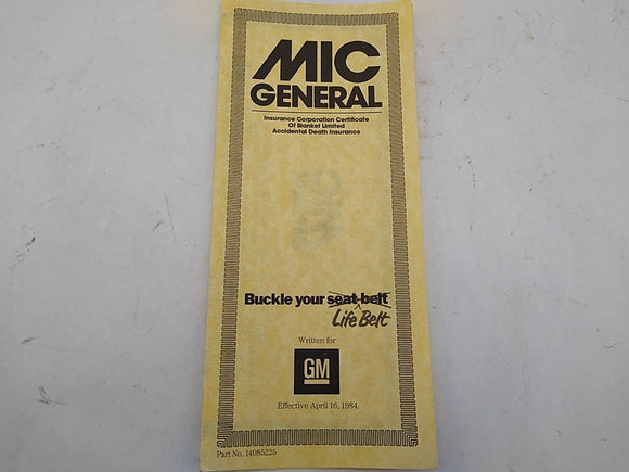 Pontiac Firebird Owners Manual