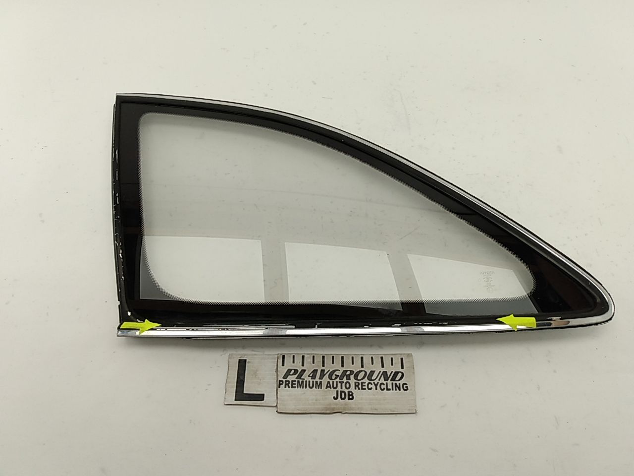 Lexus SC400 Driver Left Rear Quarter Glass Window