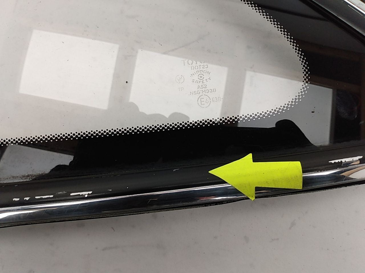 Lexus SC400 Driver Left Rear Quarter Glass Window