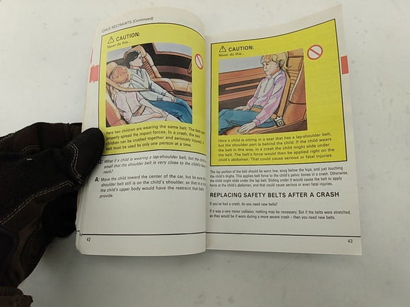 Buick Reatta Owners Manual Booklet