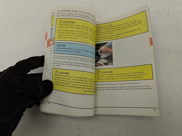 Buick Reatta Owners Manual Booklet