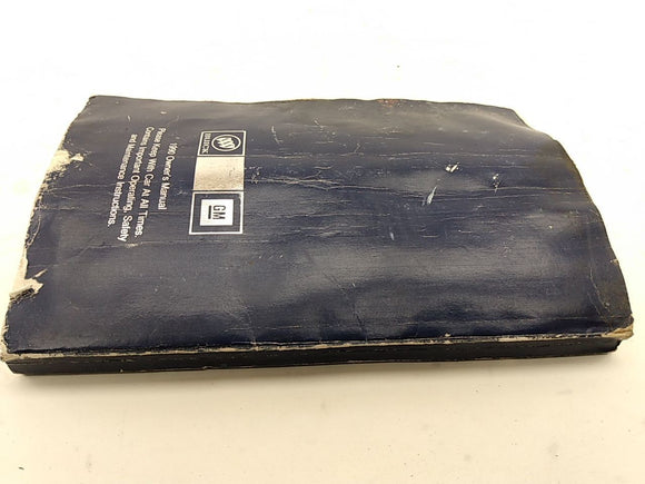 Buick Reatta Owners Manual Booklet